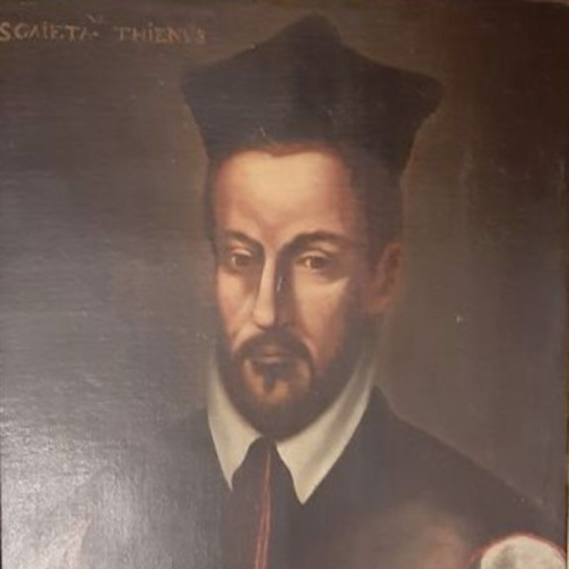 St Cajetanus (1600) $schilderij $olieverf - Heemkring Ter Ham Steenokkerzeel 
